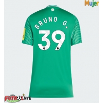 Camiseta Newcastle United Bruno Guimaraes #39 Visitante Equipación para mujer 2025-26 manga corta